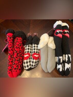 Betsey Johnson Cozy Fuzzy Socks Set